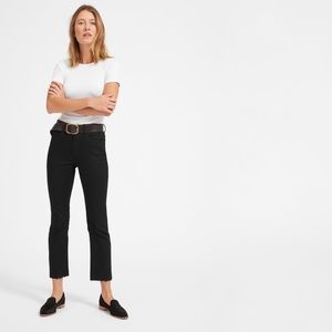 Everlane Kick Crop Jean Black 24